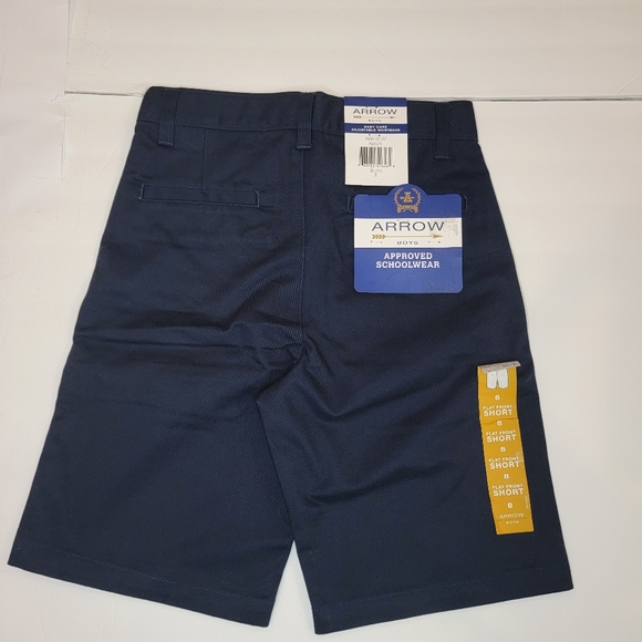 ARROW Navy Blue Flat Front School Uniform Short Size 8 NWT! - Picture 3 of 9